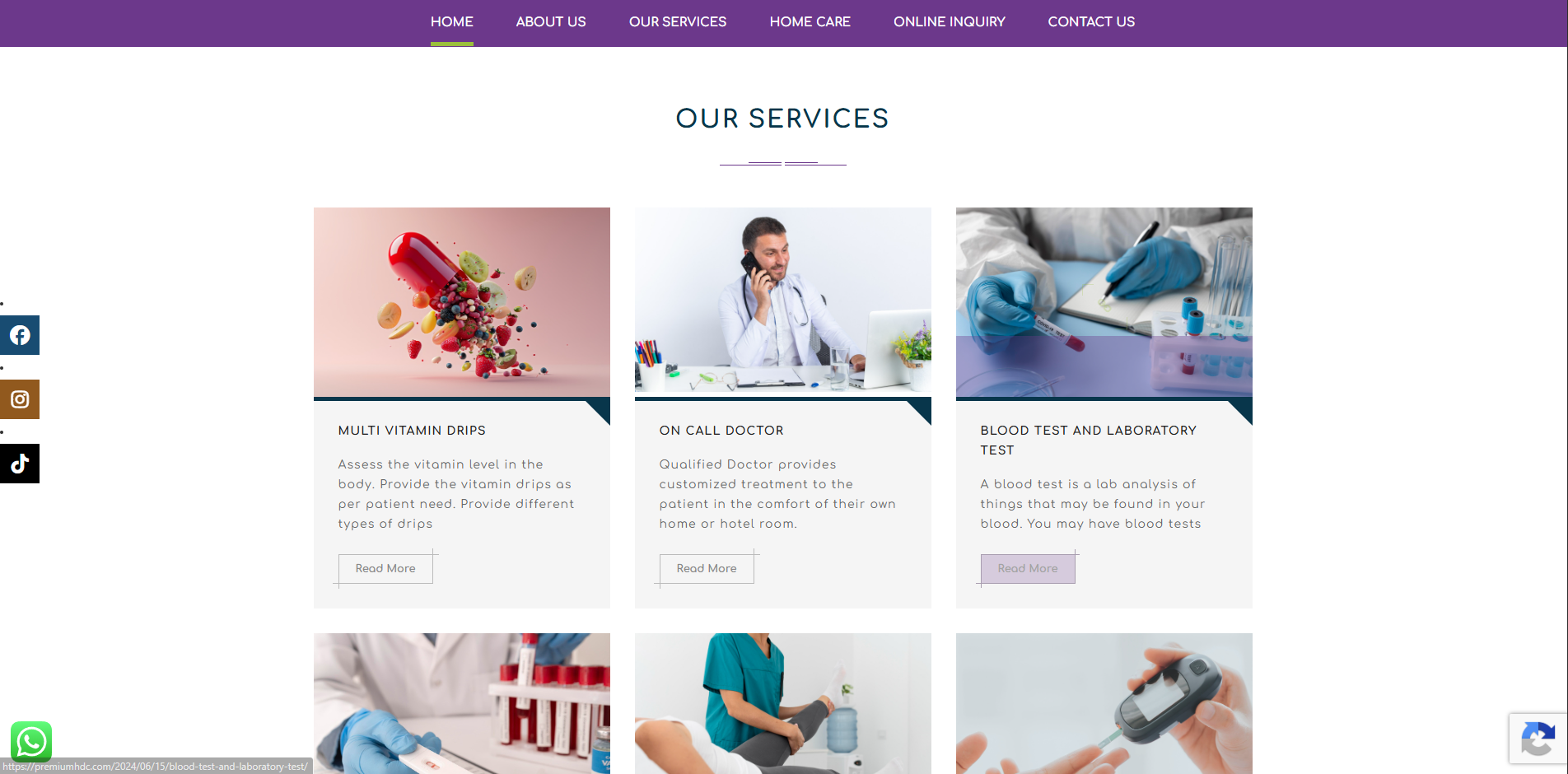 PHDC services page